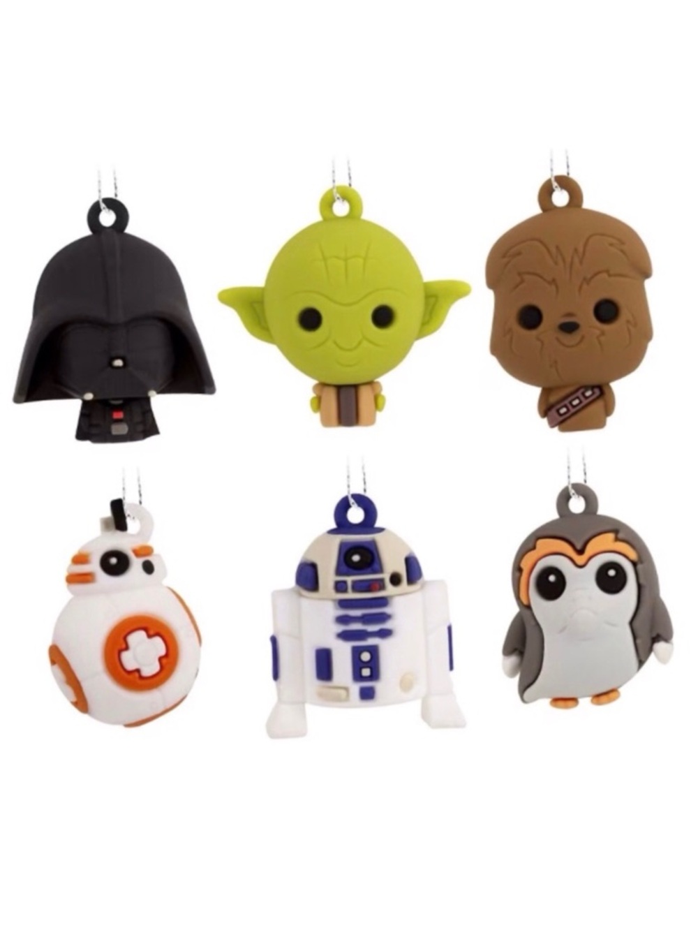 Hallmark Star Wars Set of (6) Mini Christmas Ornaments (NWT)